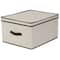 Household Essentials Canvas Storage Box with Lid